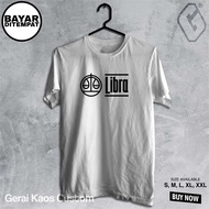 kaos distro libra zodiak / kaos baju bintang zodiac libra