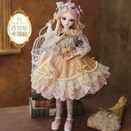 ชุดเดรส Doris Doll BJD สําหรับตุ๊กตา 60 ซม. ชุดแต่งงานสไตล์วิกตอเรียนแขนยาวพร้อมข้อต่อ 3 จุด