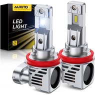 AUXITO 2025 Upgraded H11/H9/H8 Bulbs, 32000LM 900% Brightness, 6500K Cool White Super Bright, Real 1