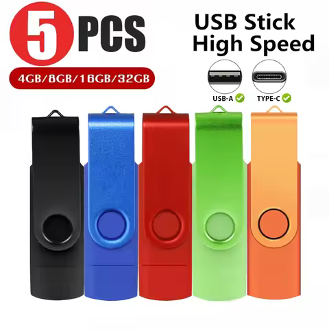 5PCS/Lot TYPE-C USB Fash Drive 64GB 32GB 16GB 8GB 4GB 1GB 2g Pen Drive флешка Flash Drive Waterproof