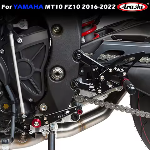 Arashi Motorcycle accessories footrest pedal foot peg Rearset Rear Set foot rest For YAMAHA MT10 FZ1