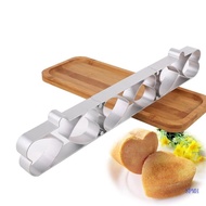 SUP Heart Shape 6 Cavity Bakewares Smooth Front Aluminum Alloy Molds For Precise Baking Result