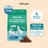 Floof Pets Pre+Probiotic Gut Health 120 Chews (300g) Supplement for Digestion Dog Supplement Dog Pro