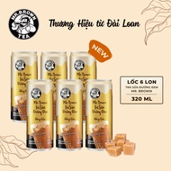 Lốc 6 lon trà sữa đường đen Mr.Brown (320ml) - Thương hiệu từ Đài Loan