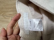 ZABARA 米白色格子 長裙 暗紋 原筆裙