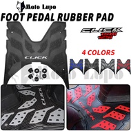 Moto Lupo HONDA CLICK 125i /150i Footboard Rubber Matting With Bolts For CLICK V1/V2/V3