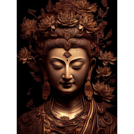 2025 Buddha Statue Printed Canvas Posters Religion Buddha Wall Art Painting Pictures Buddhist Prints