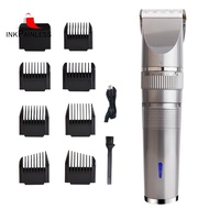 1Set Professional Hair Clipper USB Rechargeable Hair Clipper Silver