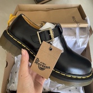 Dr.Martens Air Wair 1461 T-Type Mary Jane Shoes Martin Boots Hard Leather Couples Classic Ankle Boot