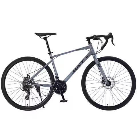700C Road Bike 27-Speed SunRun Mechanical Disc Brake High-Carbon Steel Frame OEM Custom Available