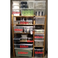 IKEA SAMLA Clear Box With Lid 79x57x18 Cm./55 Liters Stackable To Fit Other Sizes**Order More Than 1