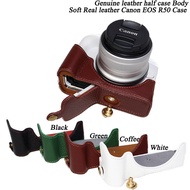 leather Canon R50 Camera Case Half Boday For Canon EOS R50 R8