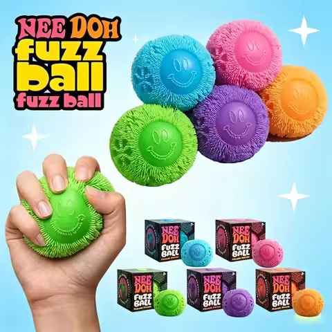 NeeDoh Fuzz Ball Series Desktop Ornament Stress Relief Toys Suitable ForPeople Under Pressure FunSof