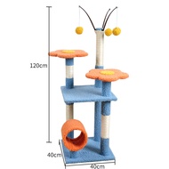 Lovinland Pet Heavy Duty Cat Tree Tower สำหรับแมวขนาดใหญ่ เฟอร์นิเจอร์แมวหลายชั้นพร้อมเสาข่วนแบบเปลี