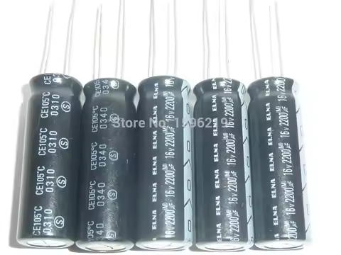 5pcs 2200uF 16V ELNA 10x30mm TOP GRADE Original 16V2200uF Aluminum Electrolytic capacitor