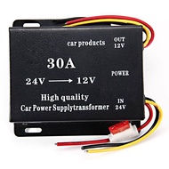DC 24V To 12V 20A 30A 45A Car Power Supply Buck Transformer Converter Truck Bus DVD Audio Modificati
