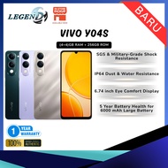 Vivo Y04s (4GB+256GB) Original Smartphone | Drop, Dust & Water Resistance | 6000mAh Battery