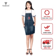 Narsis B9002 Women's Denim Dress, Charcoal Black, Extremely Cute, Soft Material, Cool to Wear