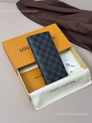 LV Brazza Wallet Damier 格仔男款 銀包 黑色