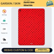 Skin Vinyl iPad Air 4 REDCODE ICONS Anti Scratch Protector Case | By Fusion | Code - UOZ7