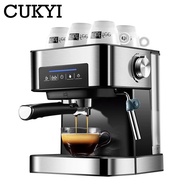 Replete CUKYI เครื่องกาแฟเอสเปรสโซ่อิตาลี20บาร์แรงดันสูงไอน้ำกึ่งเครื่องทำกาแฟอัตโนมัตินมเครื่องทำกาแฟปลั๊ก EU US