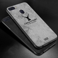 Case Oppo F9/F9 Pro/A5s/A7/A7X/A12/A11K/Realme 2 Pro, Softcase Deer Cloth Jeans Canvas Back Cover