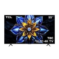 TCLทีวี T8C Google TV 55 นิ้ว 4K UHD QLED รุ่น 55T8C ปี 2025