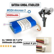 BATERAI CUSTOM FOR GIMBAL STABILIZER MOZA AIRCROSS 3 GARANSI DISKON - BhadrikaStore4