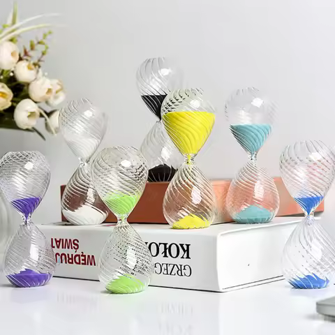 5min/30min Creative Twisted Hourglass Birthday Gifts Decoration Timing Small Gift Home Accessories S