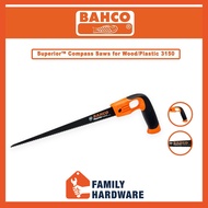 BAHCO 3150 Superior™ Compass Saws for Wood / Plastic Hand Saw Gergaji Kayu Plastik
