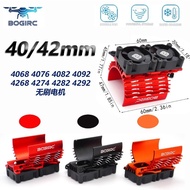 27000RPM Powerful Dual Cooling Fan 40-42mm Heatsink Holder for 1:7 1:8 RC Car 4068 4074 4082 4268 42
