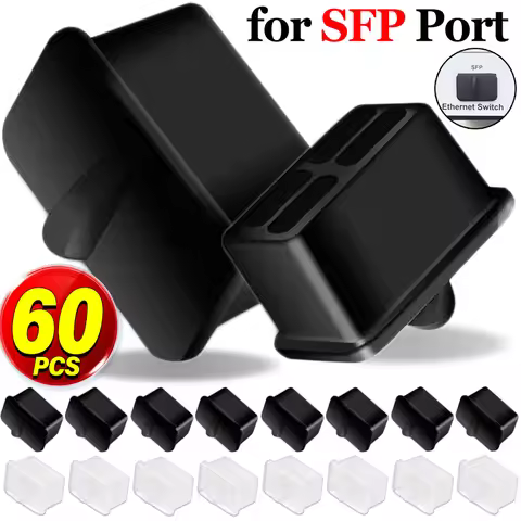 Silicone SFP Dust Covers SFP Port Protector for Open SFP/SFP+ Slot on Network Switch/Router/Network