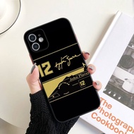 Ayrton Senna Helmet F1 Racing Phone Case Bumper Shockproof Trasparent For iPhone 13 12 11 mini Pro M