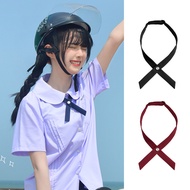 Thai School Uniform Solid Color Bow Tie Red and Black Bowknot Girls Cross Bow Tie Thai Style JK Uniform Accessories