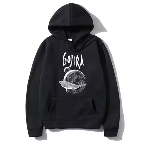 French Metal Band Gojira From Mars To Sirius Album Cover Print Hoodie Men Fashion Autumn fleece hood