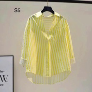 5-Color Plaid Shirt with Youthful Style for Going Out and Going to the Beach
