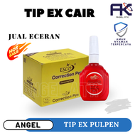 Tip Ex Kertas Cair / Tip Ex Esco Merah / Penghapus Pena / Untuk Alat Sekolah dan Kantor / Tip Ex Cai