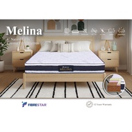 Melina Fibre Star Anti-Static Natural Coconut Fibre+Natural Latex Top Mattress 双人椰丝乳胶床褥床垫 kelapa sab
