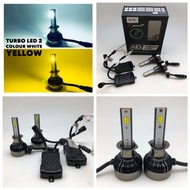 Lampu Led AES TURBO H1 warna putih kuning Multi Colour merk AES