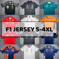 *READY STOCK* S-4XL F1 Jersey Formula One Jersey Racing Jersey F1 Tshirt F1 Polo Racing Suit Redbull