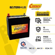 [Installation Provided] 38B20L Century MF12 Heavy Duty | Car Battery Myvi NS40ZL NS40 BateriHub