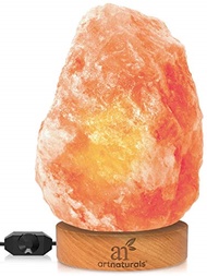 ArtNaturals Himalayan Rock Salt Lamp - Hand Carved Pink Crystal from Pure Salt in the Himalayas -...