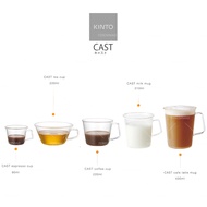 [FMD] Japan KINTO CAST Glass Mug Milk Cup Coffee Transparent Handle Heat-Resistant Tea Kinto Cup