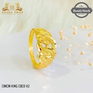 CINCIN PADU & LASAK Cincin Emas Coco (EMAS 916 💯TULEN)