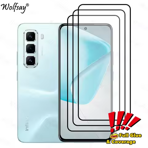 Full Cover Glue Screen Protector For Infinix Hot 50 Pro Tempered Glass For Infinix Hot 50 Pro Glass 