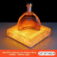 Bar LED Charging Display Shelf for Tequila And Foreign Liquor Wave Pattern PC Anti-fall Base KTV Lig