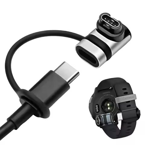 Watch Charger Adapters Type C Female to Male Charging Connector Compatible with Garmin Fenix 7/7S/7X