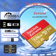 SanDisk SD Card Extreme 512GB Micro SD Card 1TB 256GB 128GB 64GB Memory Card A2 U3 V30