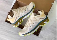 Salomon XT-Rush 土耳其海 拼接運動跑步鞋 男女同款 米黃 波鞋