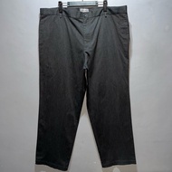 DOCKERS D4 KHAKIS CHINOS PANTS SIZE 42-44 MEN’S 4XL RELAXED FIT ADJUSTABLE WAISTBAND DARK GRAY LEGIT